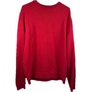 Callaway Golf Sweater Mens  Red XL Crewneck Pullover Logo Sport Knit Long Sleeve